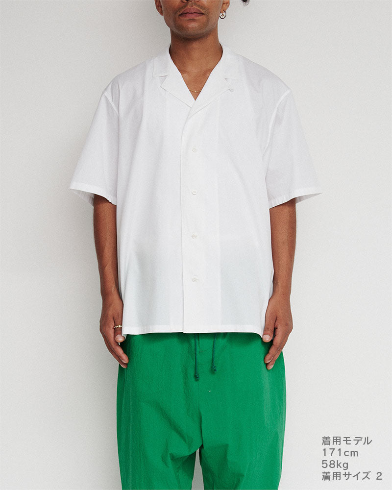 Open-collar S/S shirt