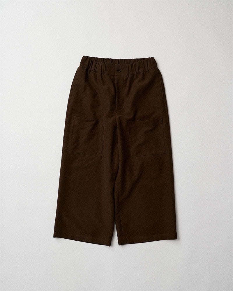 Cropped wide pants