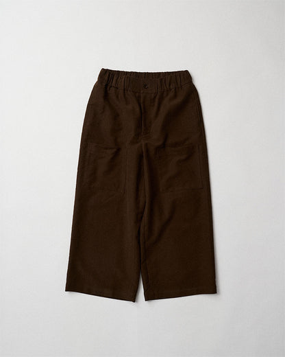 Cropped wide pants