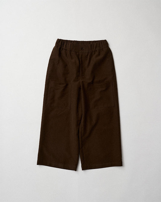 Cropped wide pants