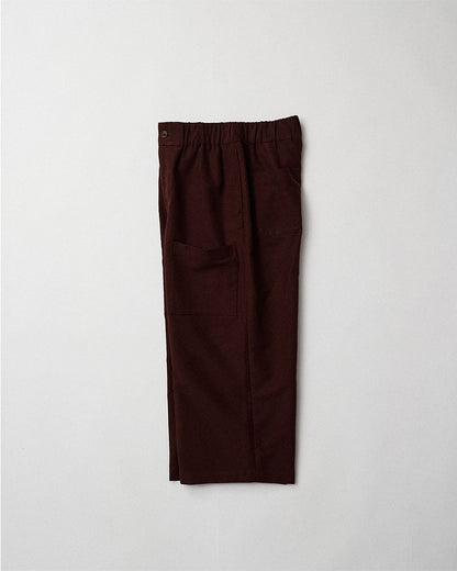 Cropped wide pants