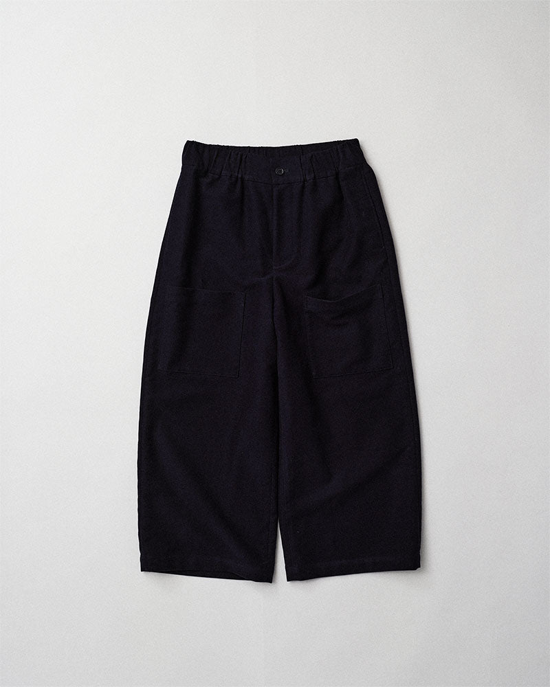 Cropped wide pants