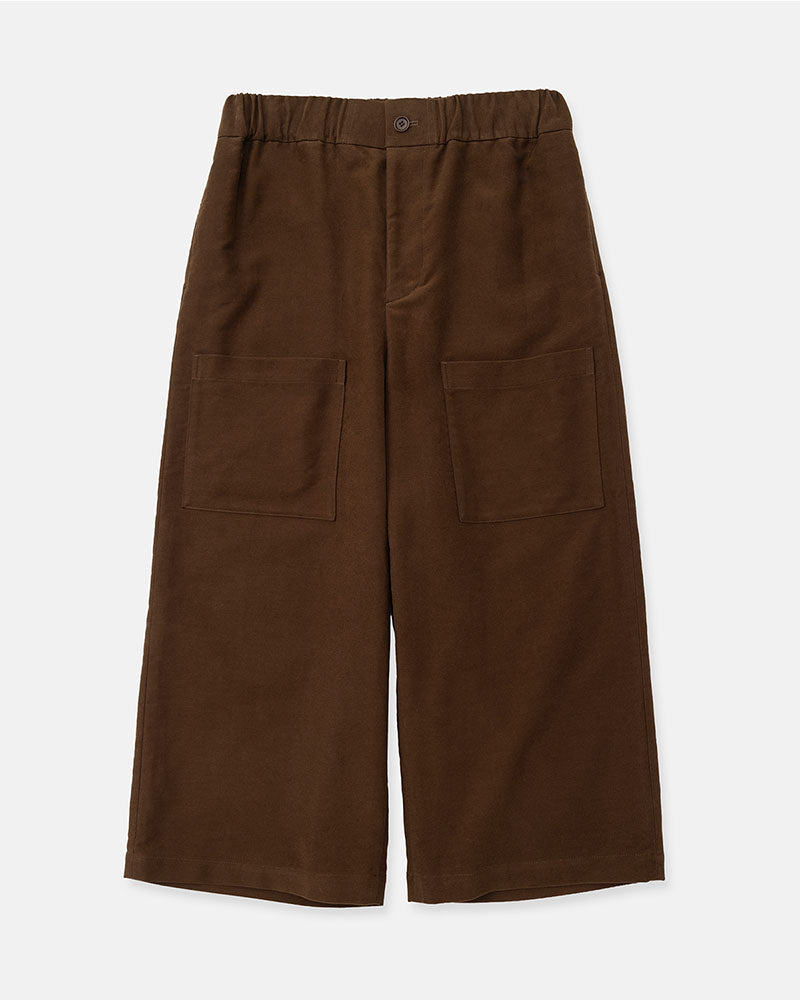 Cropped wide pants