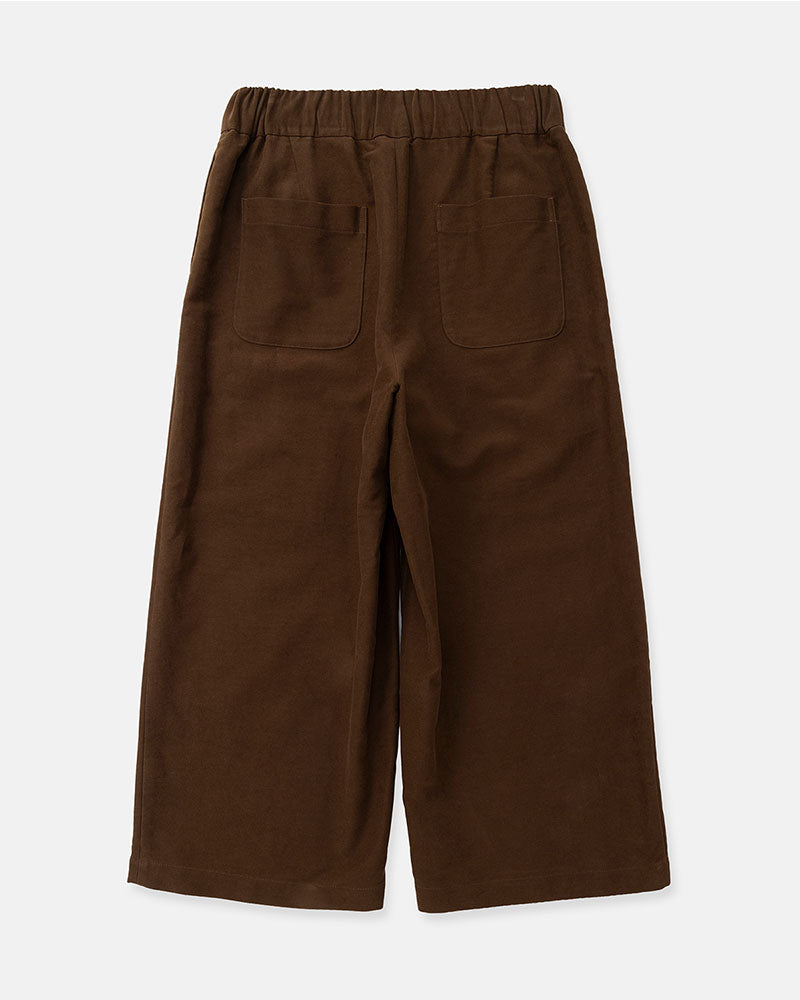 Cropped wide pants