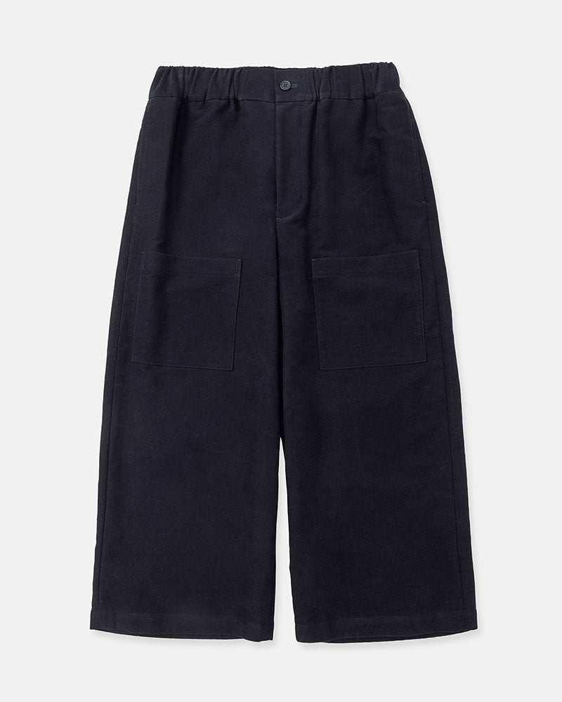 Cropped wide pants