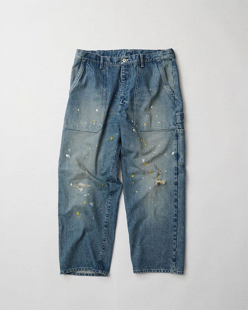 Distressed painter jeans