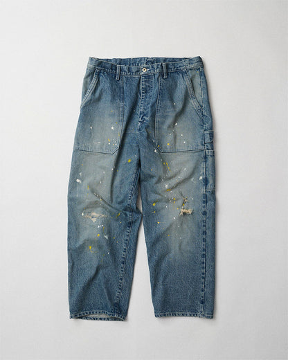 Distressed painter jeans