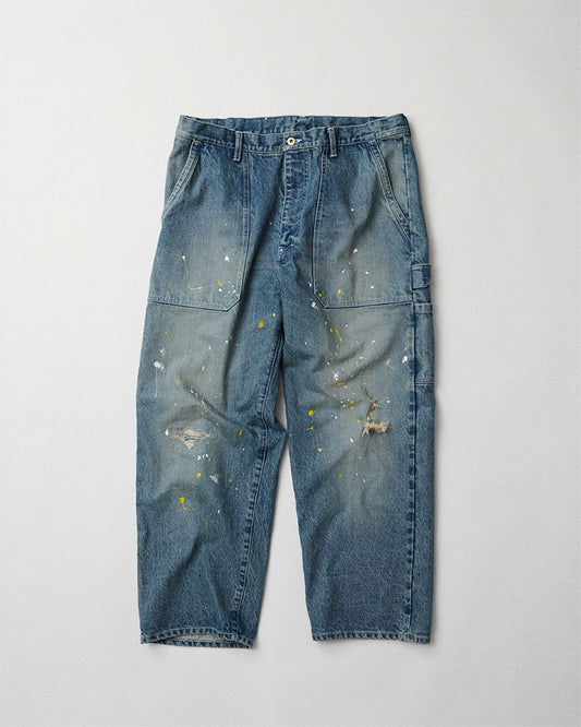 Distressed painter jeans