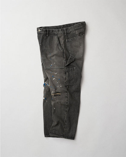 Distressed painter jeans