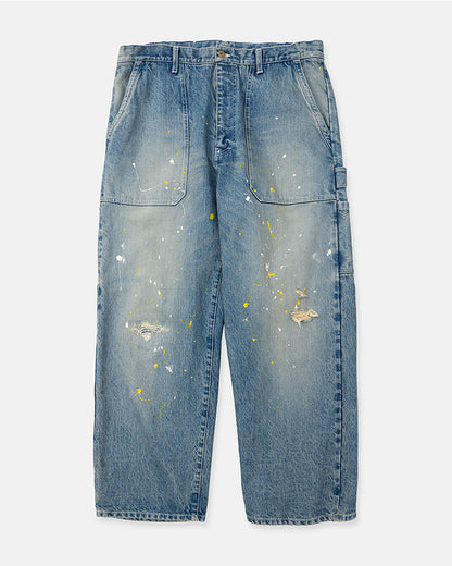 Distressed painter jeans