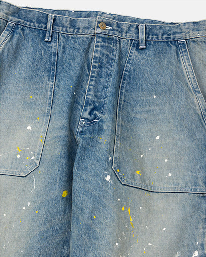 Distressed painter jeans