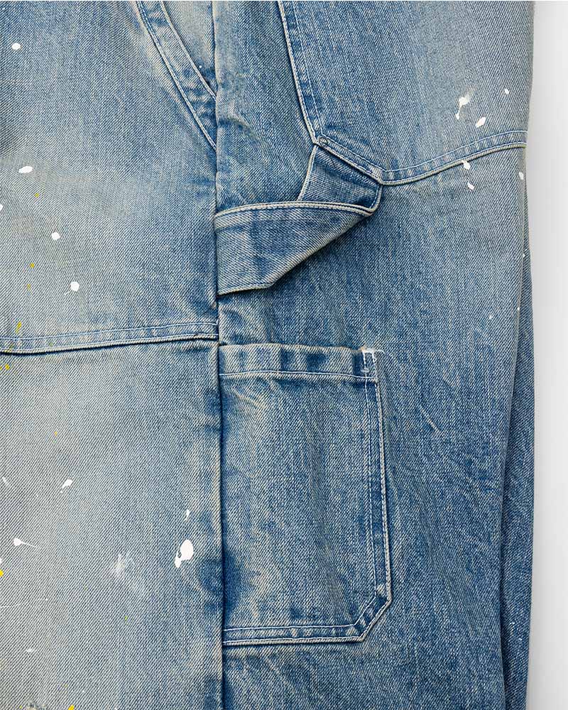 Distressed painter jeans