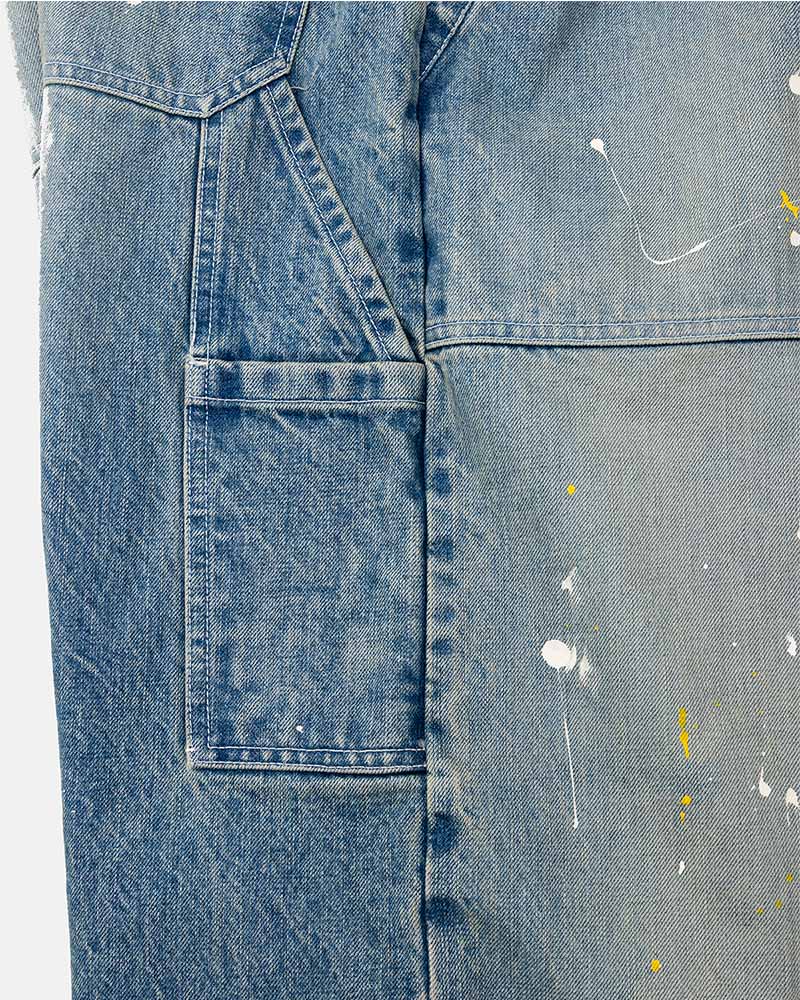 Distressed painter jeans