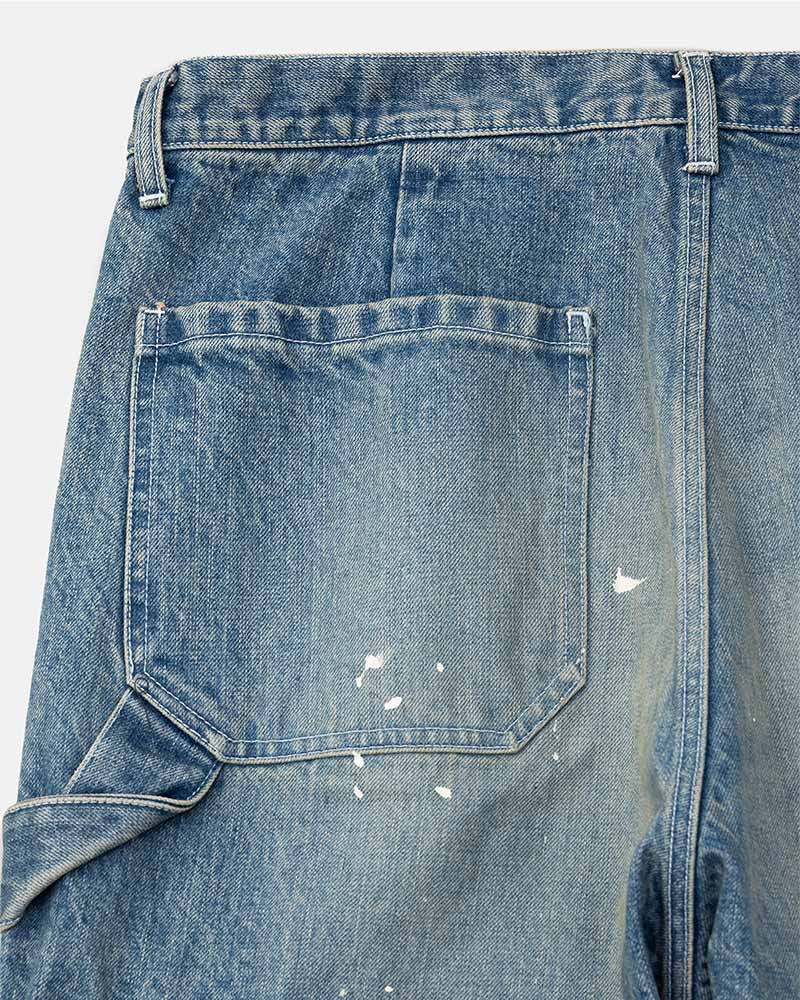Distressed painter jeans