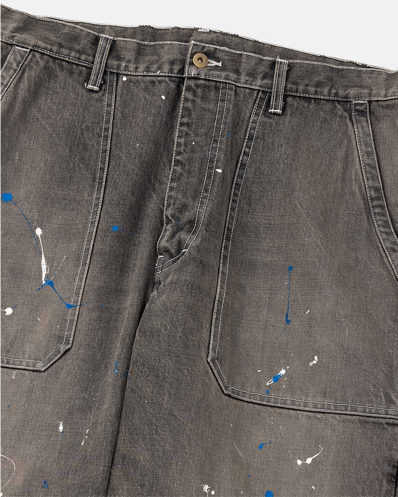 Distressed painter jeans