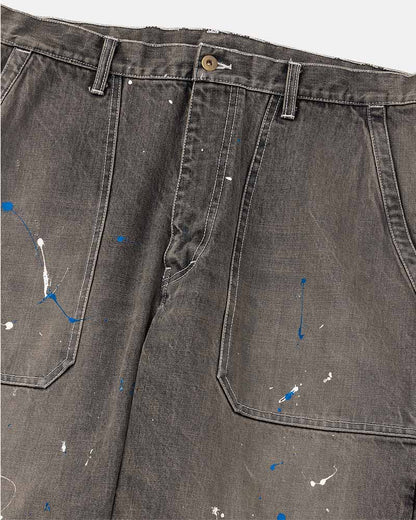 Distressed painter jeans