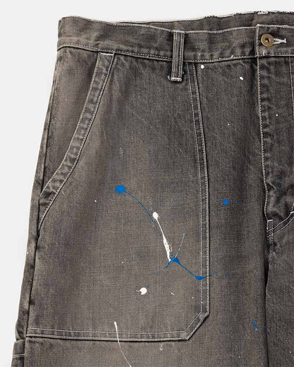 Distressed painter jeans