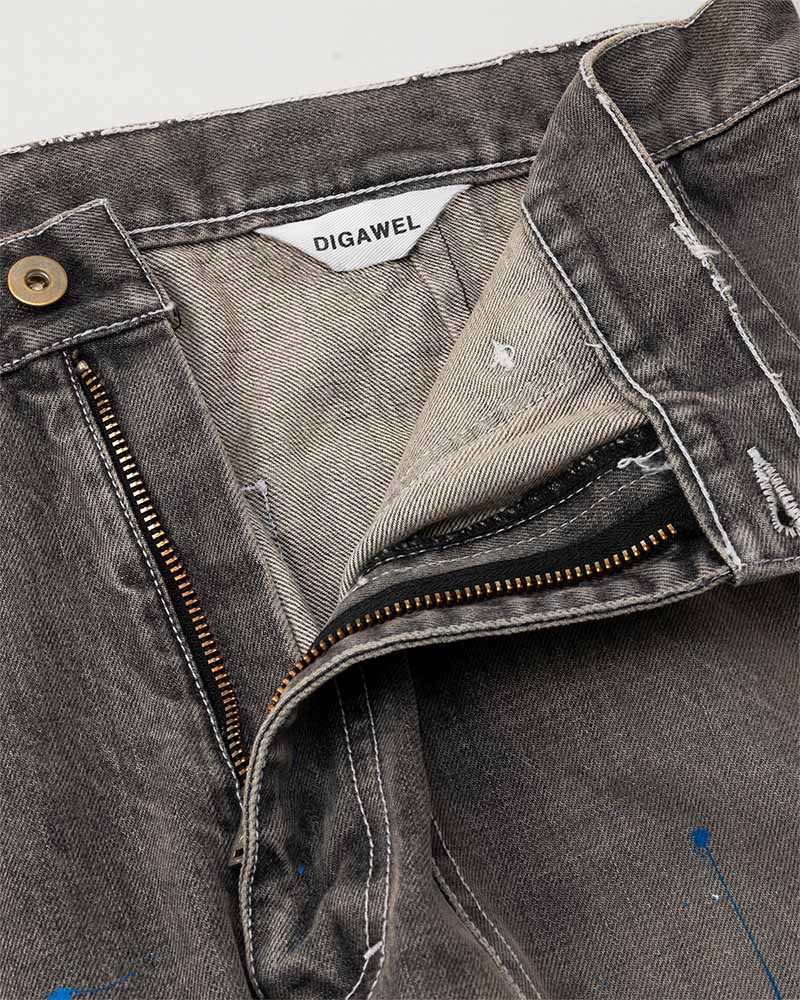 Distressed painter jeans