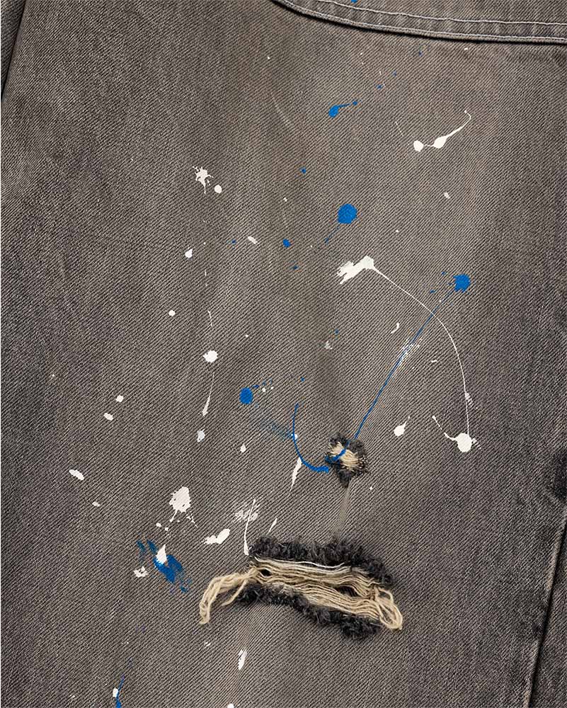 Distressed painter jeans