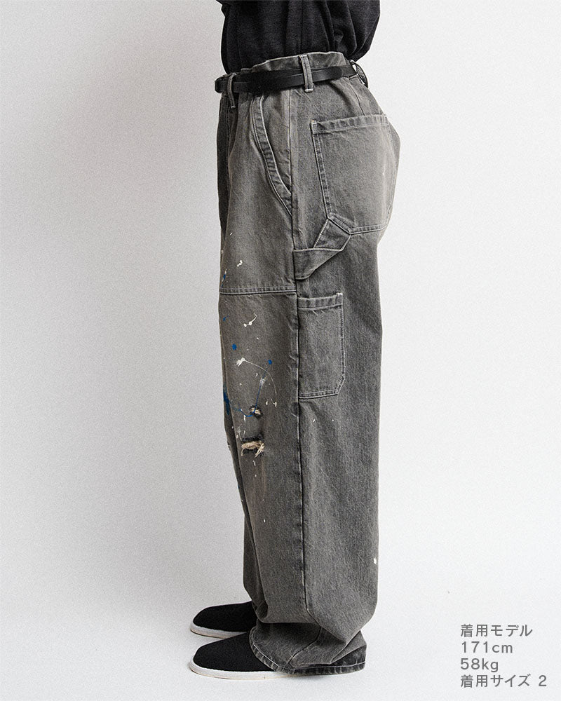 Distressed painter jeans