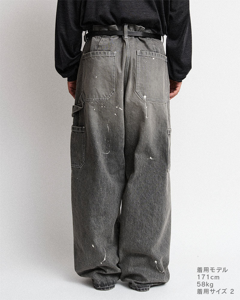 Distressed painter jeans