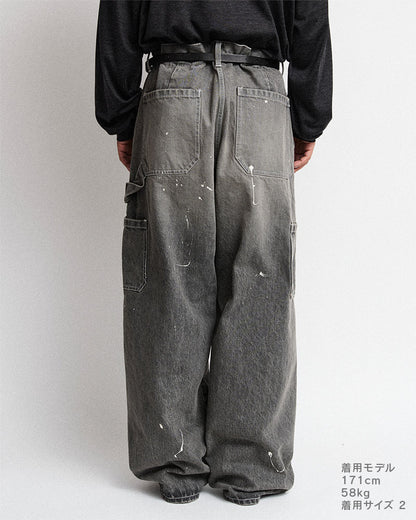 Distressed painter jeans