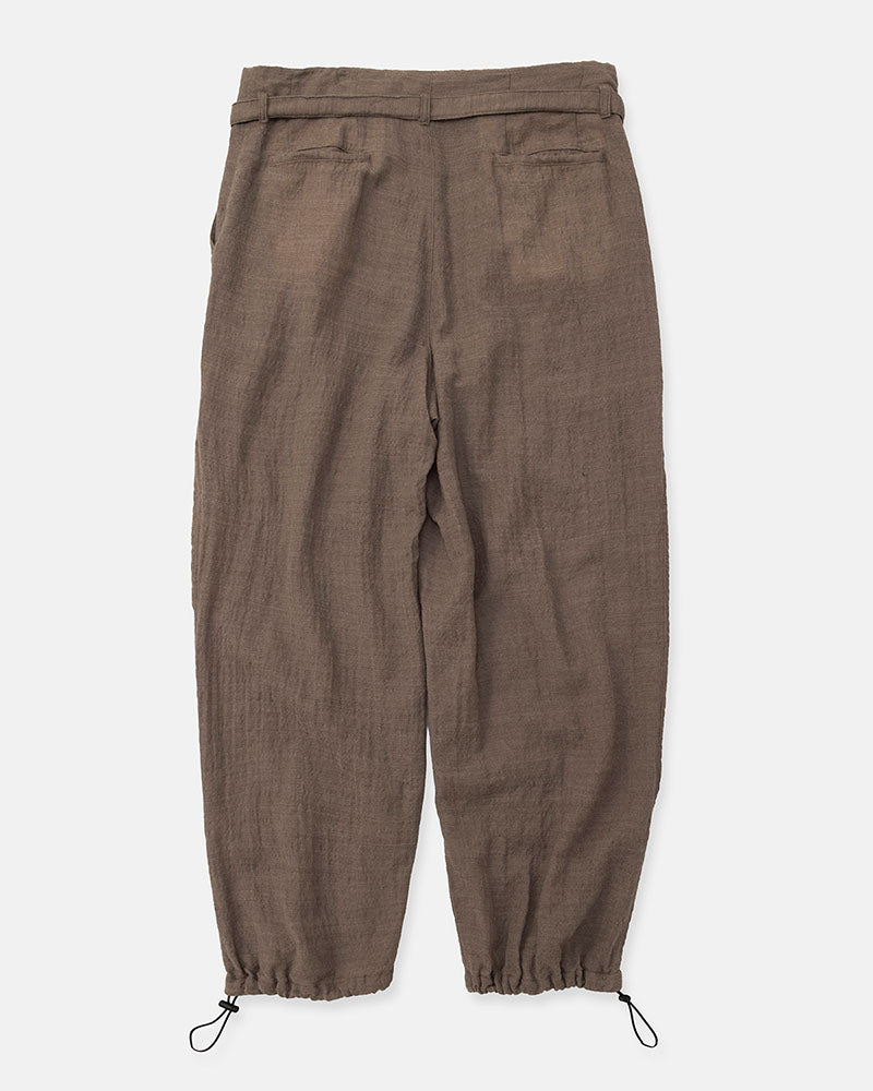 Puckering high-waisted pants