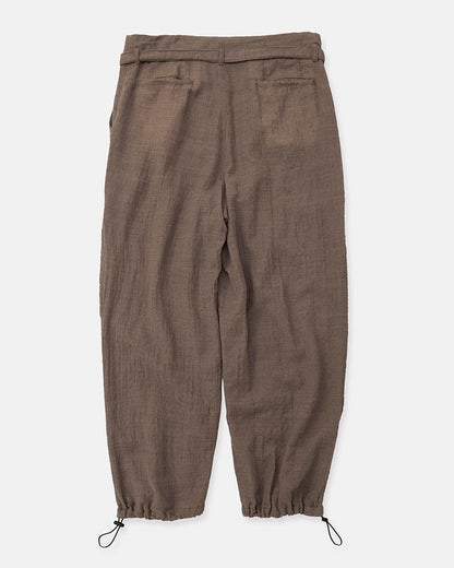 Puckering high-waisted pants