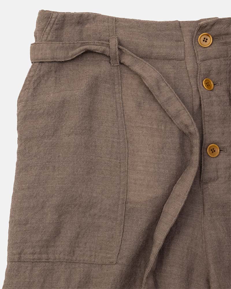 Puckering high-waisted pants