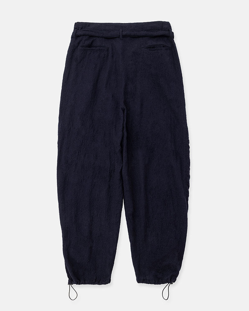 Puckering high-waisted pants