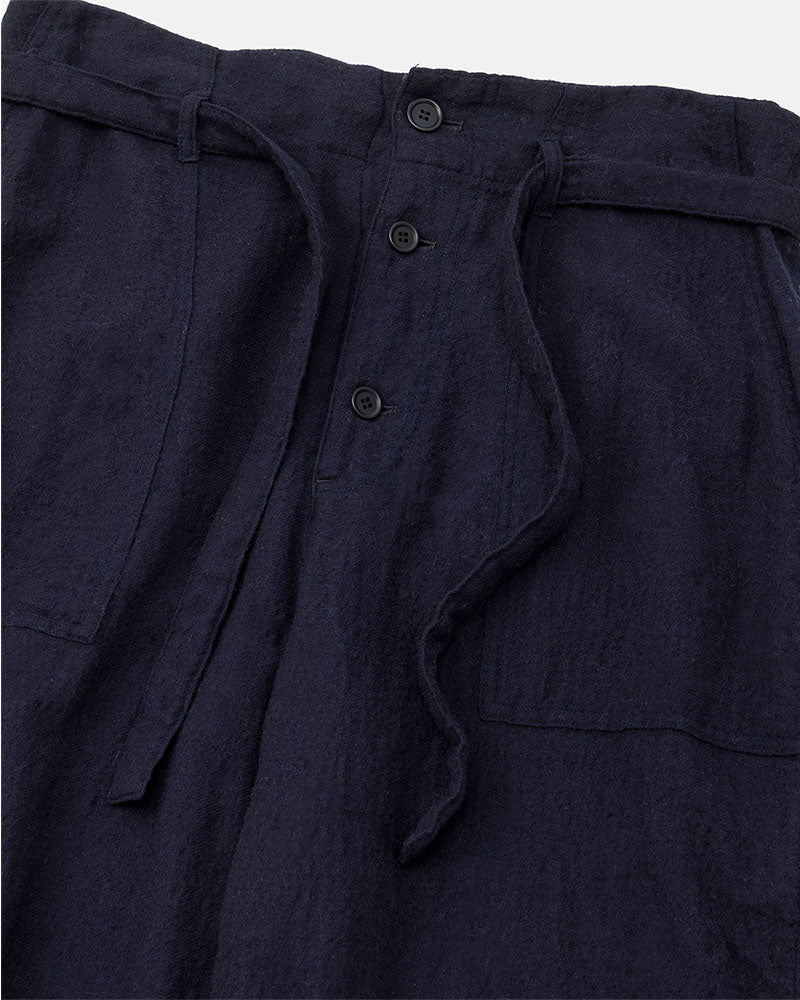Puckering high-waisted pants
