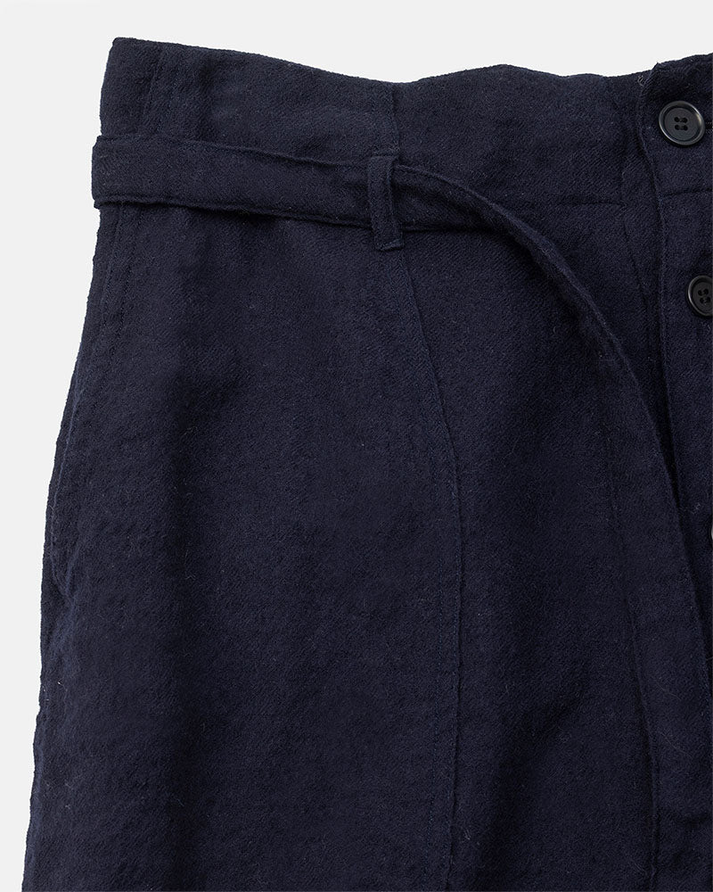 Puckering high-waisted pants
