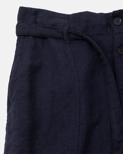 Puckering high-waisted pants