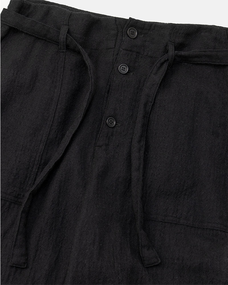 Puckering high-waisted pants