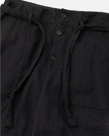 Puckering high-waisted pants