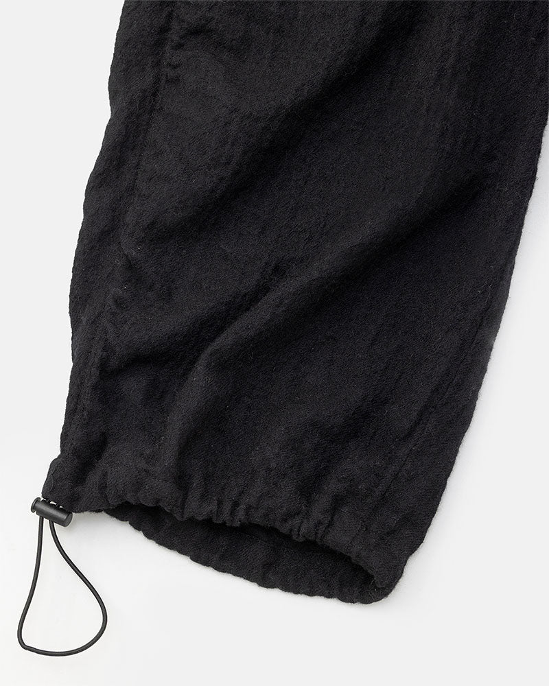 Puckering high-waisted pants