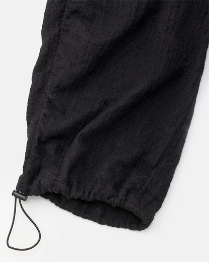 Puckering high-waisted pants