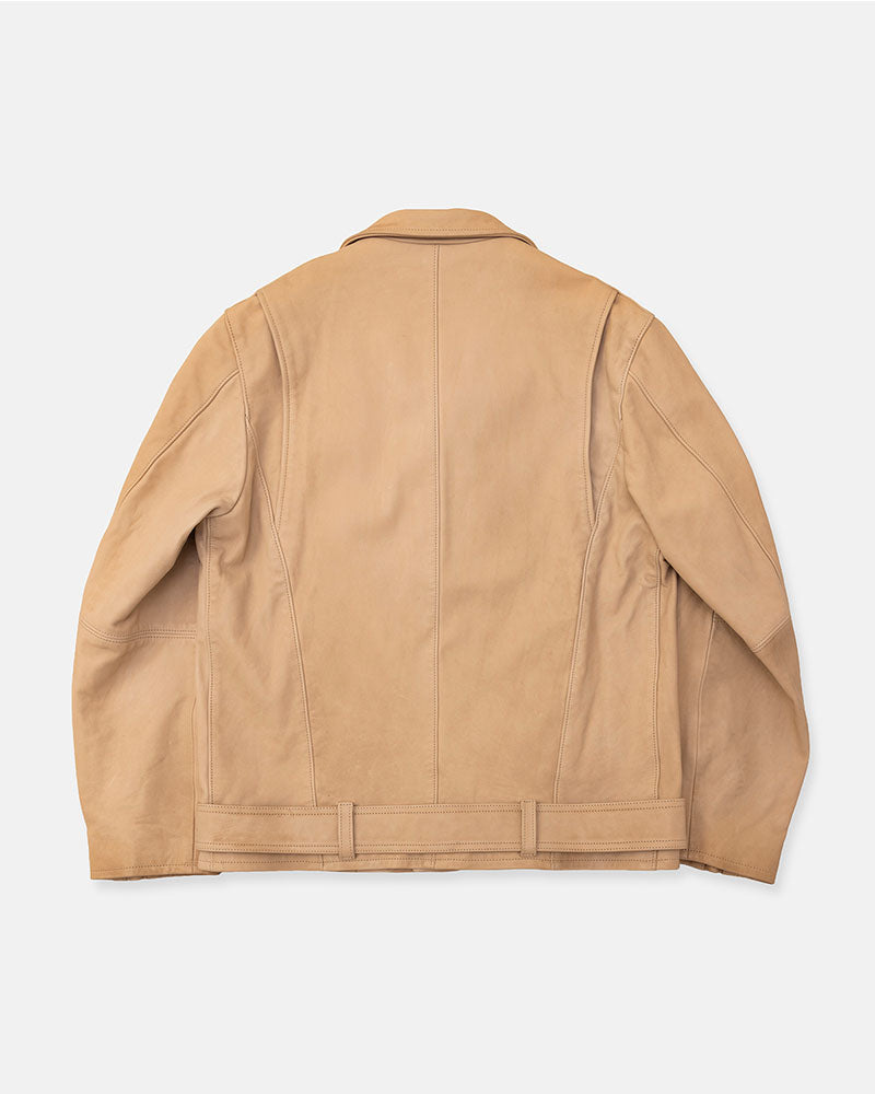 Leather biker jacket
