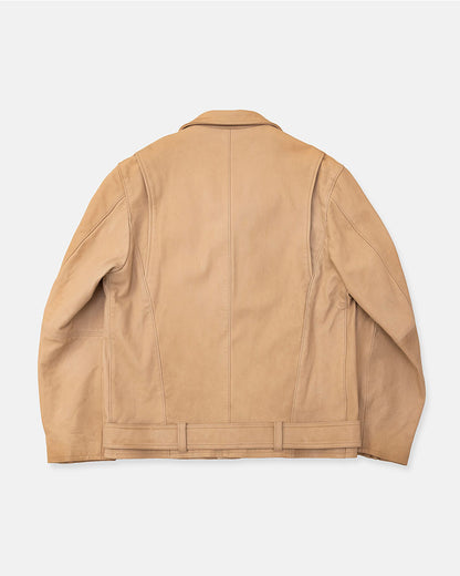 Leather biker jacket