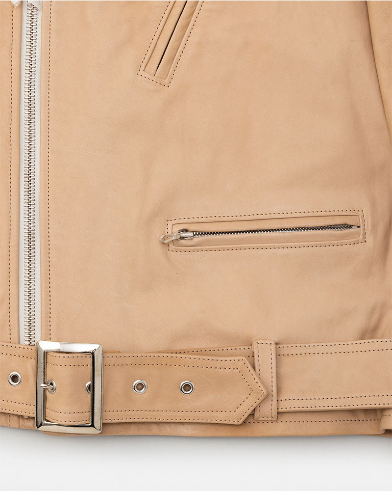 Leather biker jacket