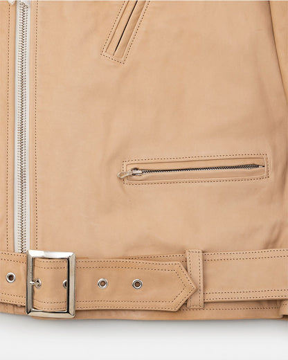 Leather biker jacket