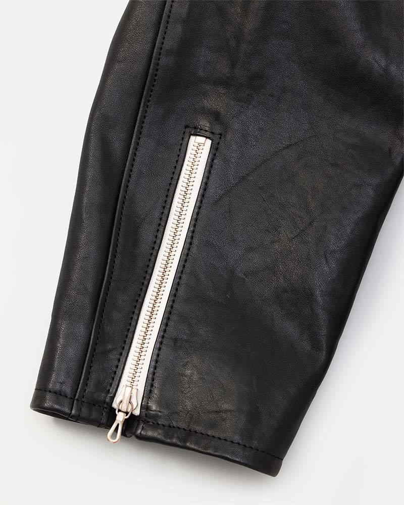 Leather biker jacket