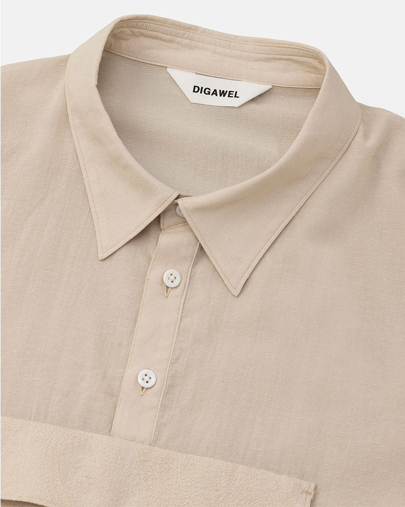 Center pocket P/O shirt