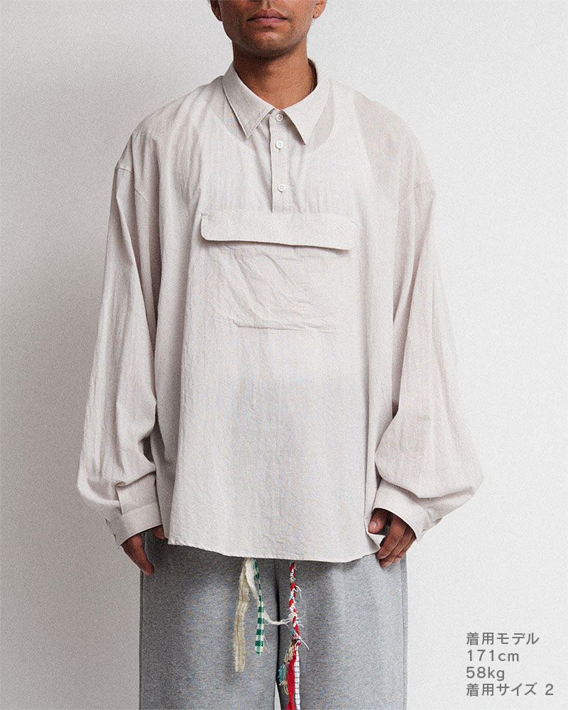 Center pocket P/O shirt