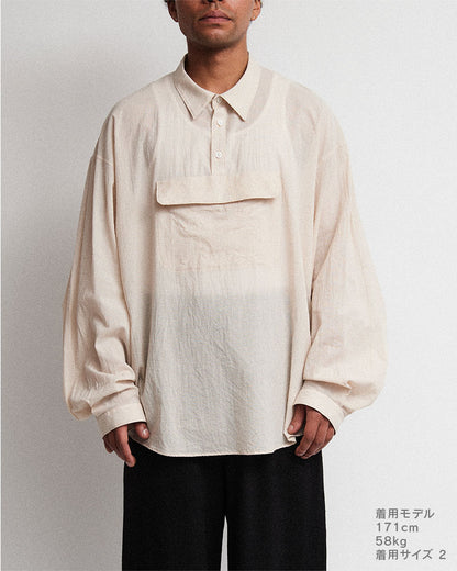 Center pocket P/O shirt