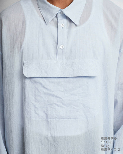 Center pocket P/O shirt