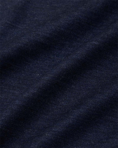 Merino wool  raised neckline L/S T-shirt