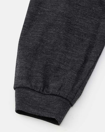 Merino wool  raised neckline L/S T-shirt