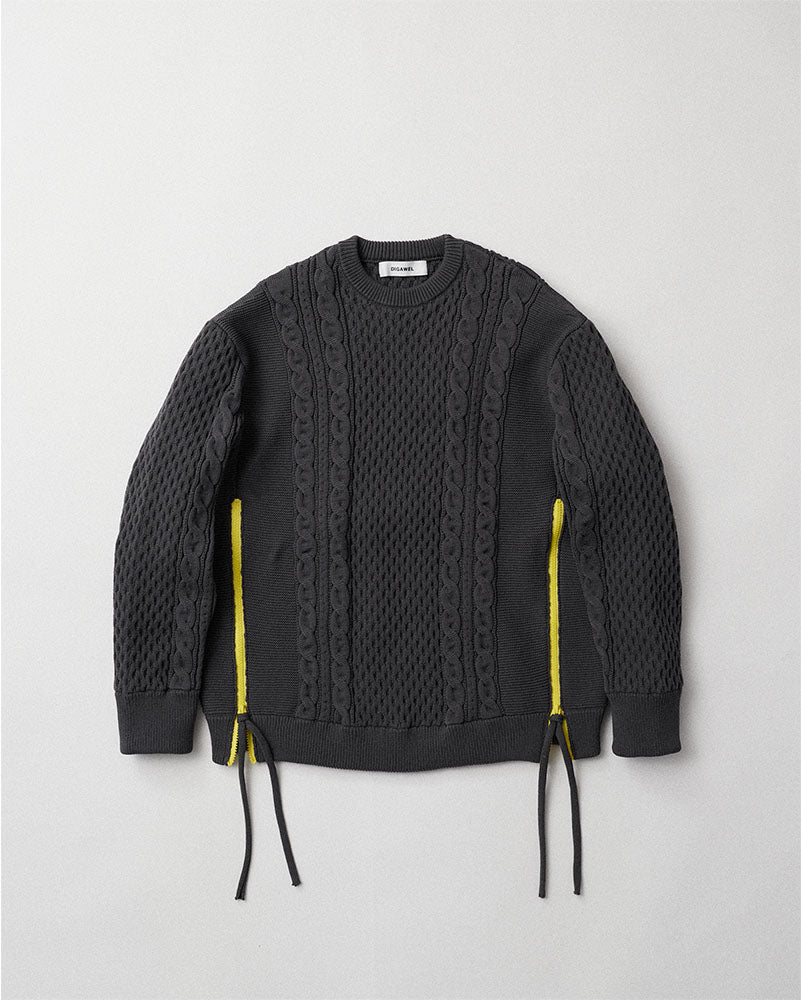 Side zip sweater