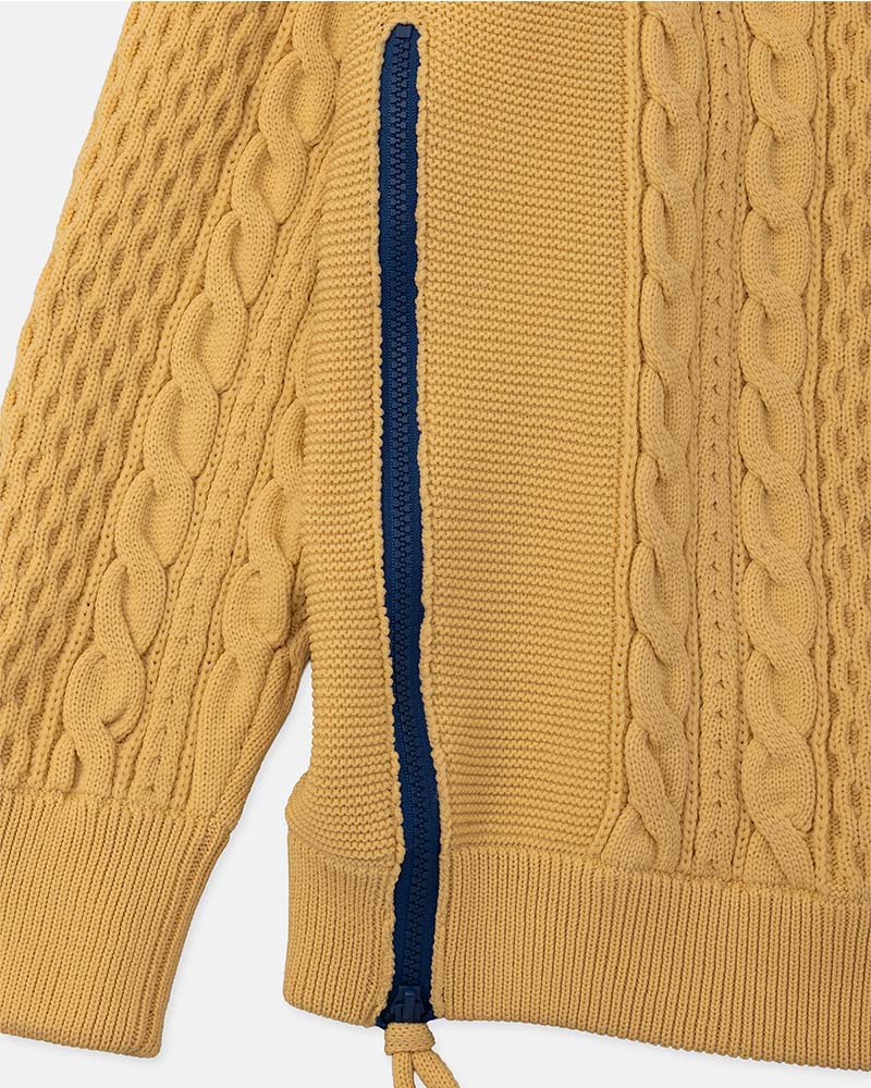 Side zip sweater